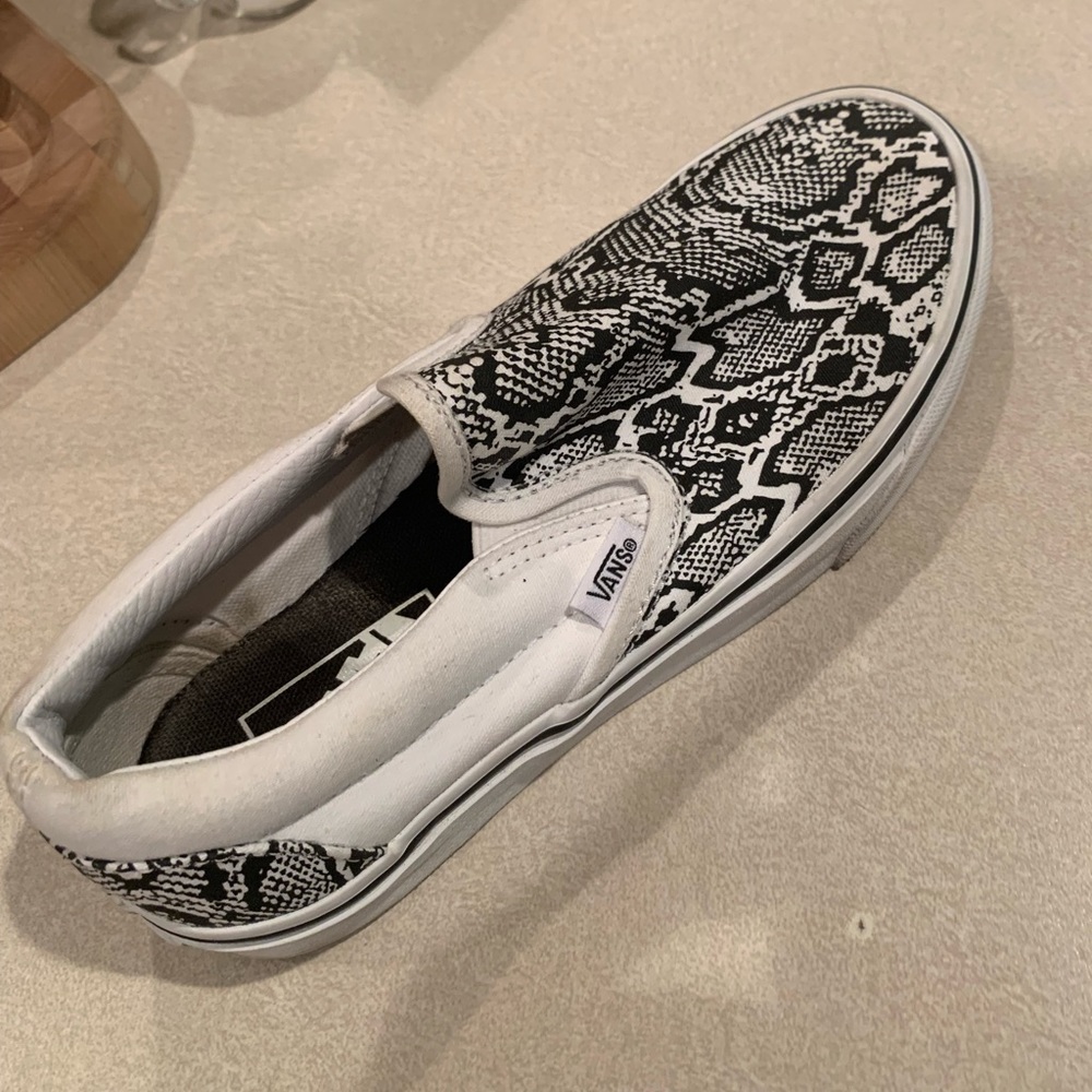 Snakeskin vans